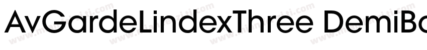 AvGardeLindexThree DemiBold字体转换